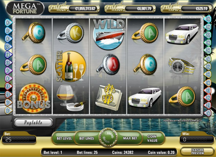 Слот Mega Fortune 